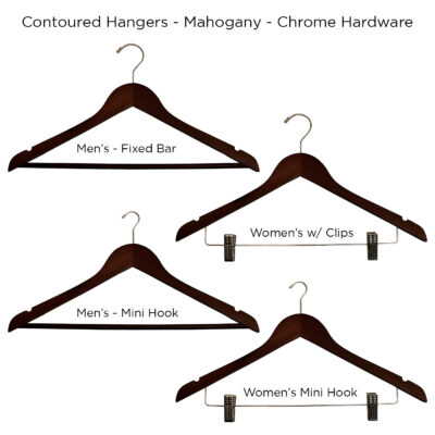 Groves Inc. Heavy Duty Coat Hanger, Flat, Chrome